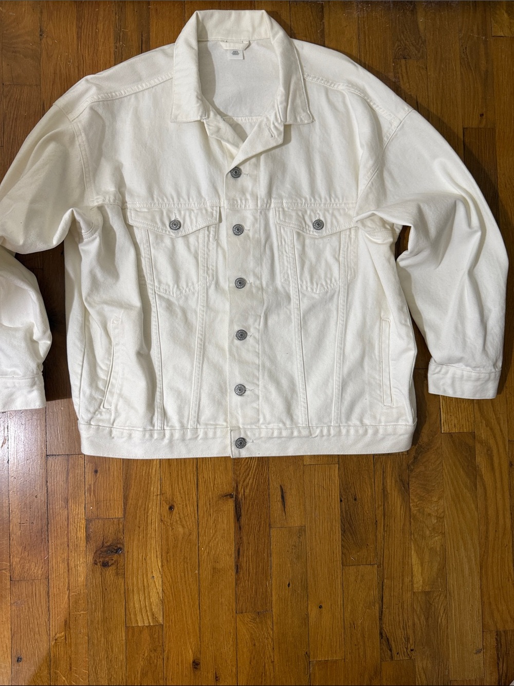 Like New H&M Women’s Oversized Cream Denim Jacket